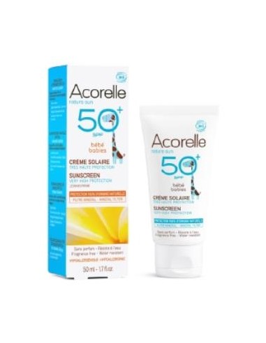 CREMA SOLAR bebe SPF50+ 50ml. BIO ACORELLE