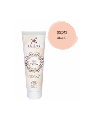 BB CREAM 02 Beige Clair hidratante 30ml BIO VEGAN BOHO GREEN MAKE UP