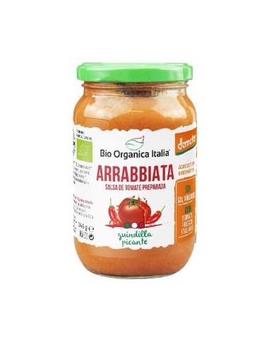 SALSA TOMATE ARRABIATA 345 ml BIO BIO ORGANICA ITALIA