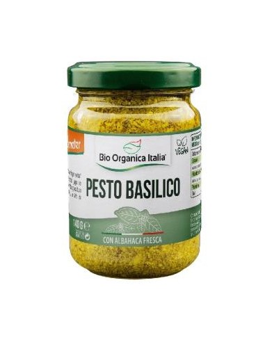 PESTO BASILICO 140gr. DEMETER VEGAN BIO ORGANICA ITALIA