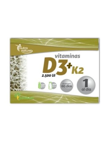 VITAMINA D3+K2 60cap. PINISAN