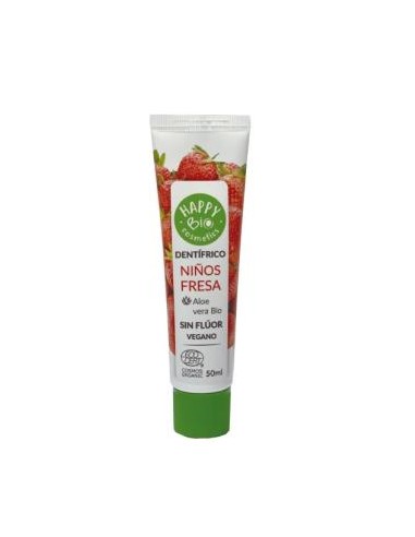 DENTIFRICO NIÑOS fresa sin fluor 50ml. ECO HAPPY BIO