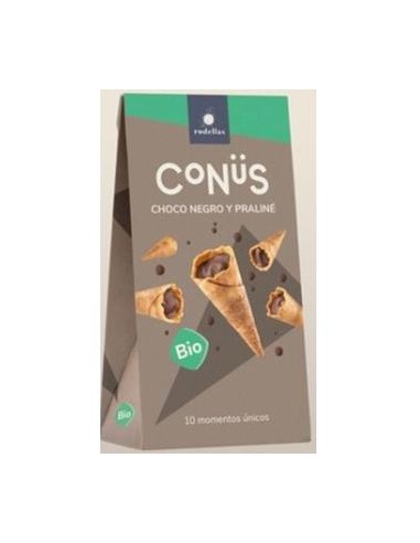 CONUS CHOCOLATE NEGRO Y PRALINE 10udsx70gr. BIO RODELLAS