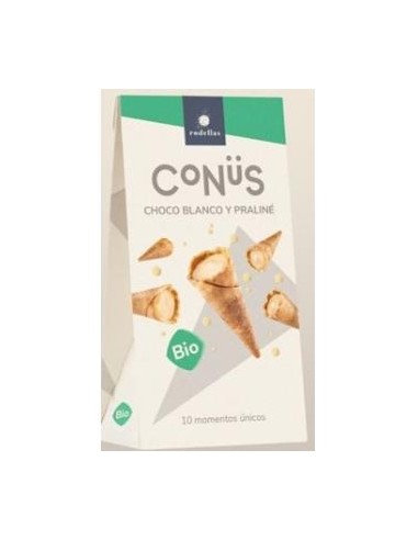 CONUS CHOCOLATE BLANCO Y PRALINE 10udsx70gr. BIO RODELLAS