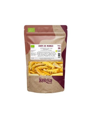 CHIPS DE MANGO deshidratado 100gr. ECO SGE VEGAN KARMA