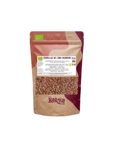 SEMILLAS DE LINO MARRON 250gr. ECO VEGAN KARMA