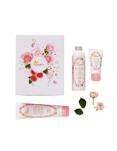 COFRE ROSA leche corp+agua micelar+crema hidratan FLEURANCE NATURE