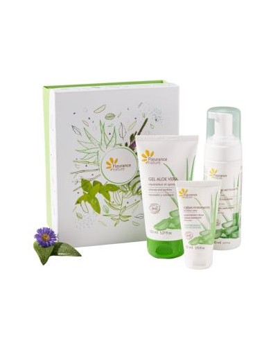 COFRE ALOE VERA espuma +gel aloe+crema hidratante FLEURANCE NATURE