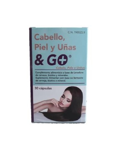 CABELLO PIEL Y UÑAS 30cap. PHARMA & GO