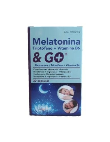 MELATONINA + TRIPTOFANO + VIT. B6 30cap. PHARMA & GO