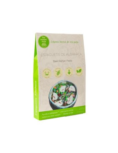 ESPAGUETIS DE ALBAHACA DE KONJAC 200gr. SG VEGAN THE KONJAC SHOP