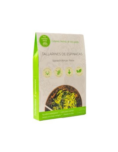 TALLARINES DE ESPINACAS DE KONJAC 200gr. SG VEGAN THE KONJAC SHOP