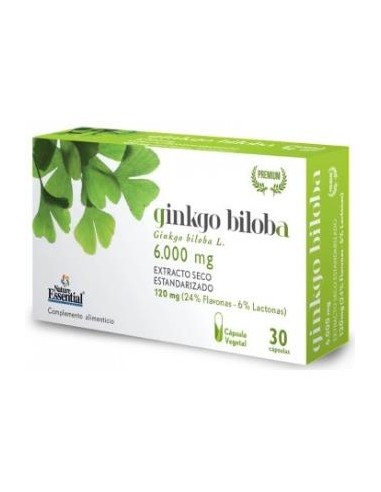 GINKGO BILOBA 6000mg. 30cap. NATURE ESSENTIAL