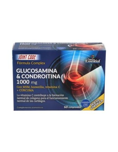 GLUCOSAMINA+CONDROITINA+MSM 1000mg. 60comp. NATURE ESSENTIAL