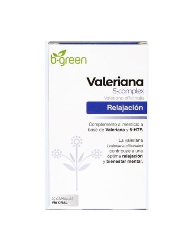 VALERIANA 5-COMPLEX 30cap. B.GREEN (LAB. LEBUDIT)