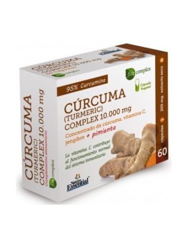 CURCUMA 10.000mg. +jengibre+pimienta 60cap. NATURE ESSENTIAL