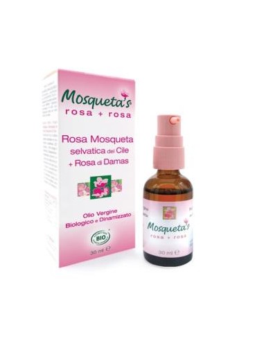 ACEITE DE ROSA MOSQUETA+ROSA DAMASCENA 30ml. BIO MOSQUETAS