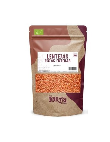 LENTEJAS ROJAS enteras 500gr. ECO VEGAN KARMA