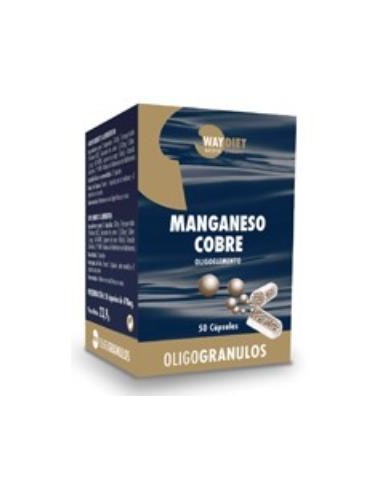 MANGANESO-COBRE oligogranulos 50caps. WAYDIET NATURAL PRODUCTS