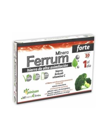 MINERALINE FERRUM FORTE 30cap. PINISAN