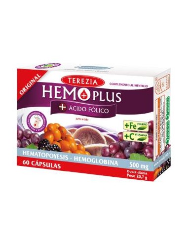 HEMO PLUS + acido folico 60cap. TEREZIA