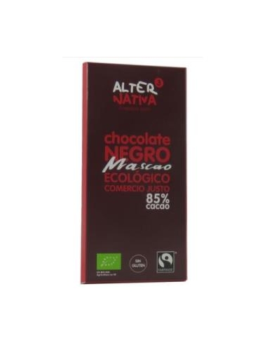 CHOCOLATE 85% CACAO MASCAO 80 gr BIO ALTERNATIVA 3