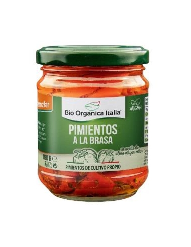 PIMIENTO A LA BRASA en aceite 190 gr DEMETER BIO ORGANICA ITALIA