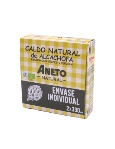 CALDO DE ALCACHOFA esparragos-cebolla 2udx330m ECO ANETO