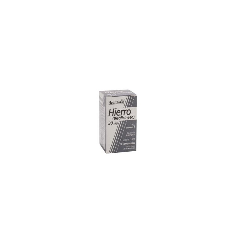 Comprar HIERRO BISGLYCINATE iron+vit.C 30comp HEALTH AID