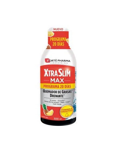 XTRASLIM MAX sabor piña 500ml. FORTE PHARMA