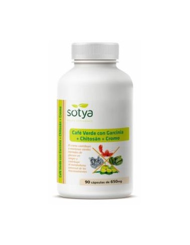 CAFE VERDE+GARCINIA+CHITOSAN+CROMO 90cap SOTYA