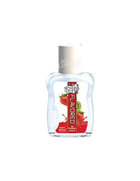 Lubricante comestible sabores fresa y kiwi marca Wet