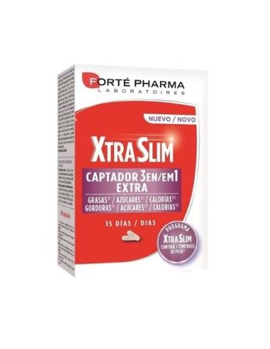 XTRASLIM CAPTADOR 3en1 60cap. FORTE PHARMA