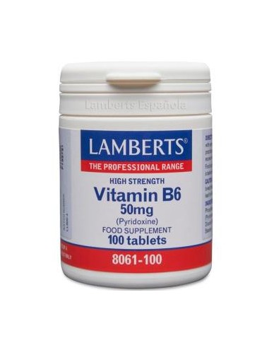 VITAMINA B6 50 mg. 100 comp. LAMBERTS