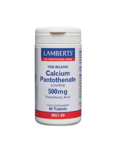 PANTOTENATO DE CALCIO 500 mg. 60 comp. LAMBERTS