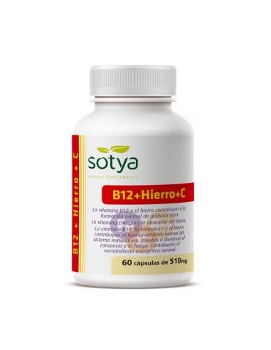 VIT B12 + HIERRO + VIT C 60cap. SOTYA