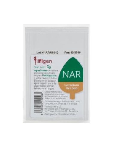 NAR sobre de 3gr. IFIGEN