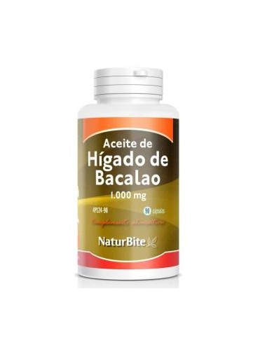 ACEITE DE HIGADO DE BACALAO 1000mg. 90cap. NATURBITE