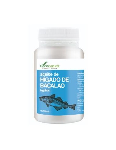 ACEITE DE HIGADO DE BACALAO 125perlas SORIA NATURAL