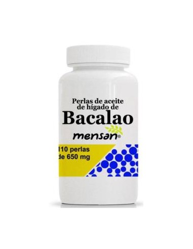 ACEITE DE HIGADO DE BACALAO 650mg 110perlas. MENSAN