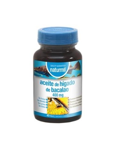 ACEITE DE HIGADO DE BACALAO 400mg. 45perlas DIETMED