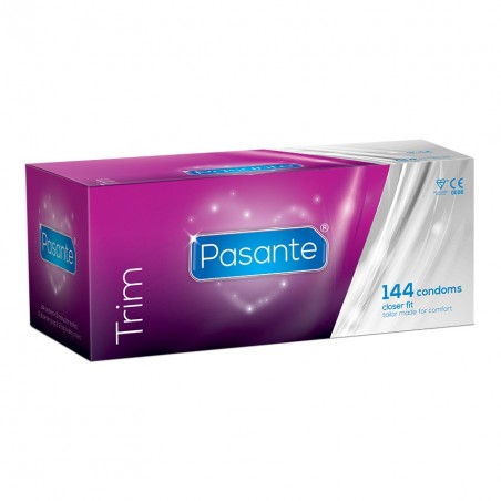 Condones pequeños y estrechos Pasante Trim caja 144 uds