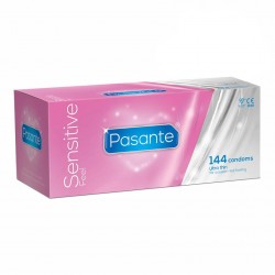 Pasante Sensitive caja de 144  uds. Condones extra finos