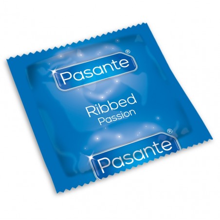 Preservativos estriados online marca Pasante Ribbed