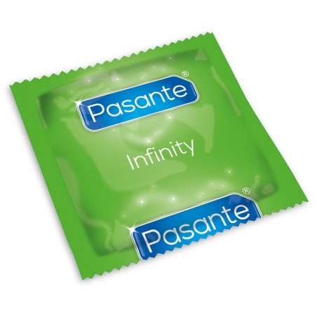 Preservativos retardantes Pasante Infinity caja de 12 uds