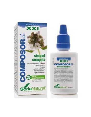 COMPOSOR 16 sinusol complex XXI 25ml. SORIA NATURAL