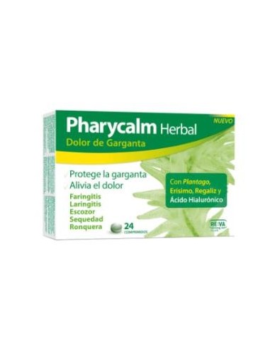 PHARYCALM HERBAL dolor de garganta 24comp. REVA