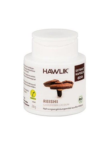 REISHI extracto puro 60vcaps. HAWLIK