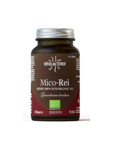 MICO REI (reishi) HDT 70cap. HIFAS DA TERRA