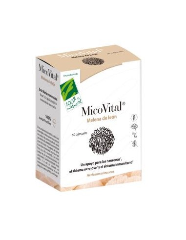 MICOVITAL Melena de leon 60cap. CIEN POR CIEN NATURAL